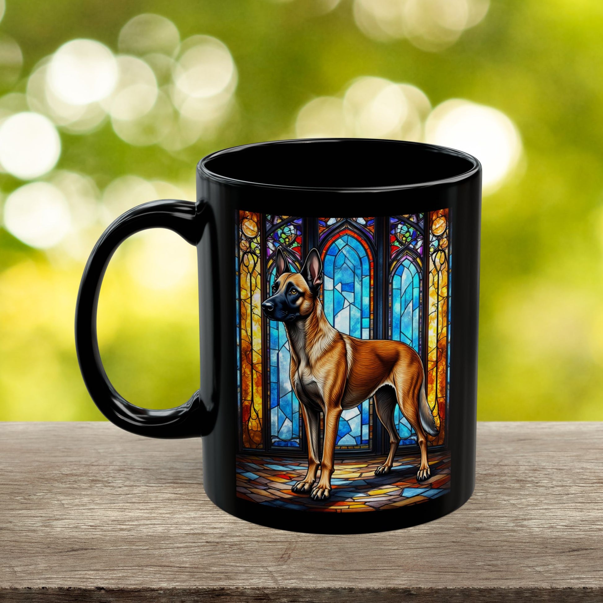 Mahogany Belgian Malinois personalized dog name mug
