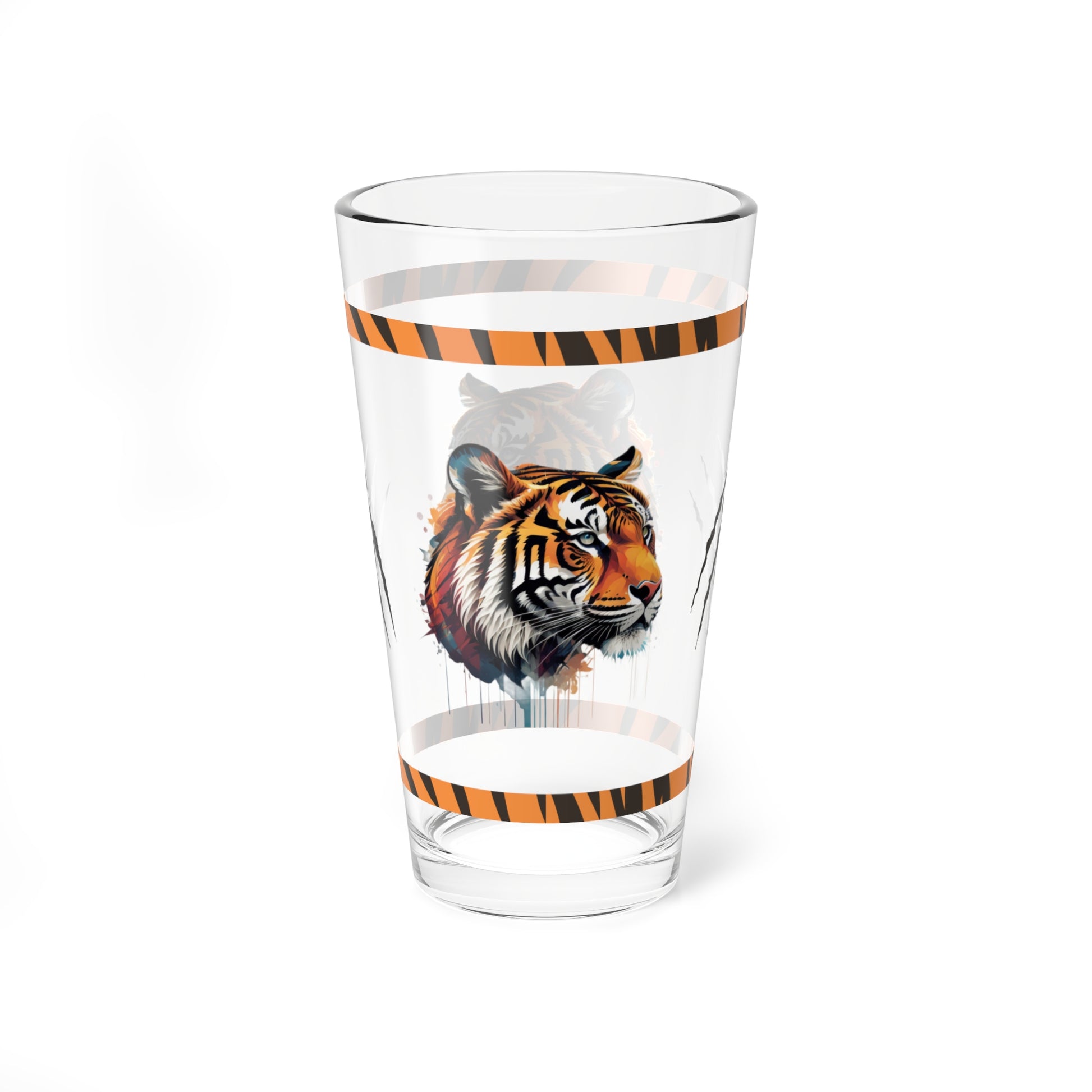 The Tiger Within 16oz Tiger Pint Glass - Inspiring Strength, Courage, and Empowerment
