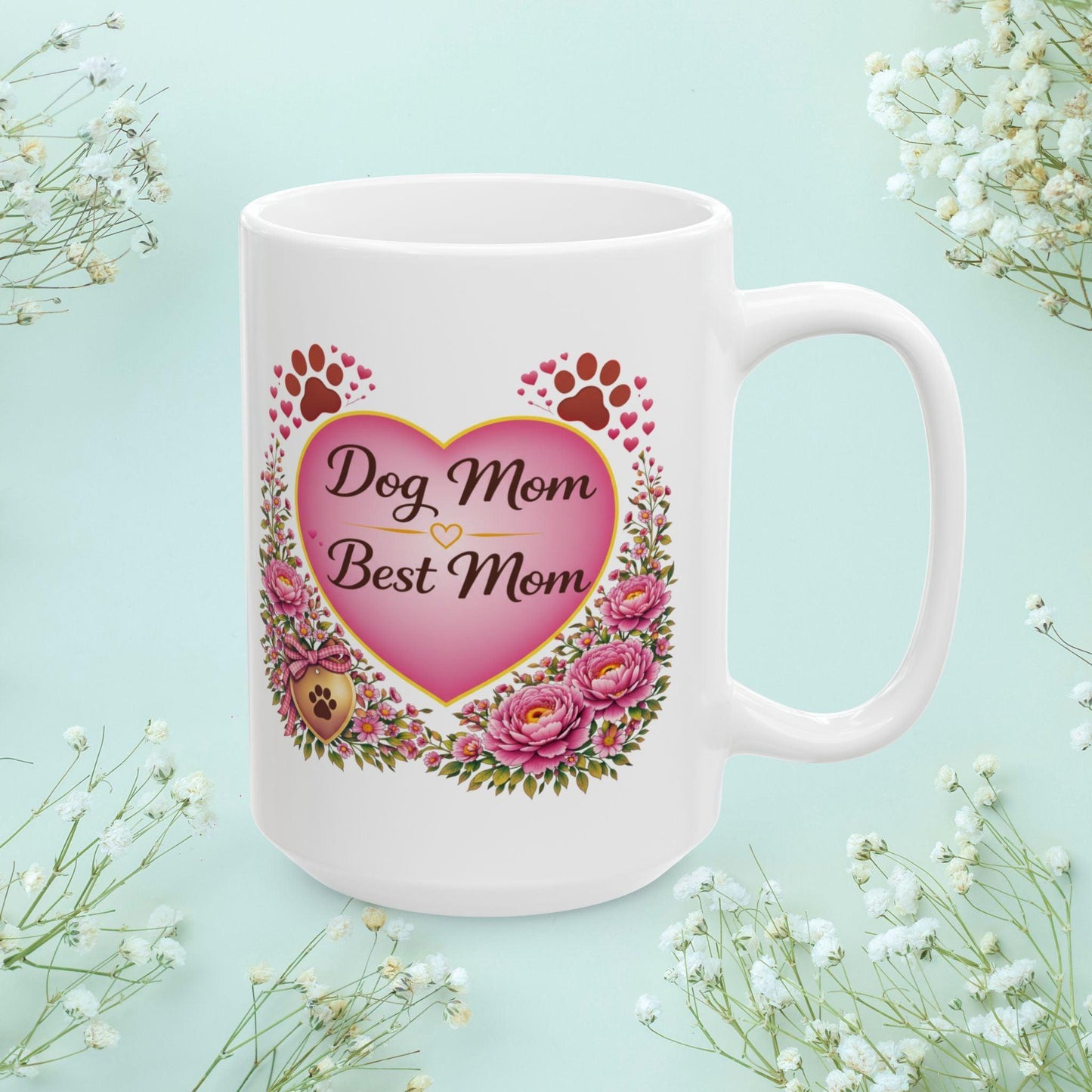 Shop our premium dog mom best mom fur mom mug from MySisterIsASurvivor.