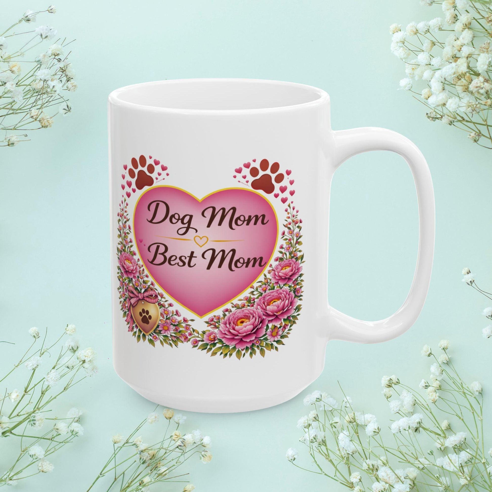 Shop our premium dog mom best mom fur mom mug from MySisterIsASurvivor.