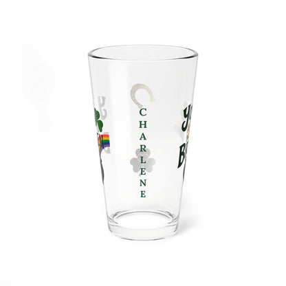 You are Not Broken: Personalized St. Patrick's Day Pint Glass - Customizable Name for Happiness and Positivity