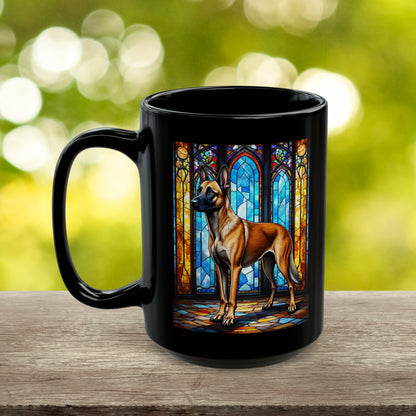 Mahogany Belgian Malinois personalized dog name mug