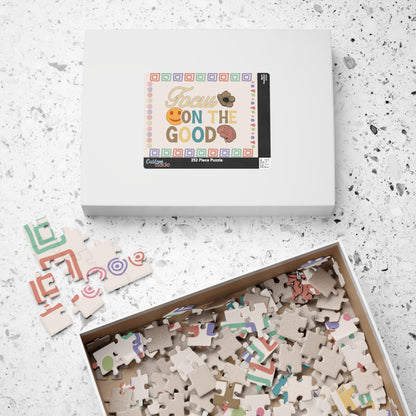 Focus on the Good - Affirmation Puzzle Gift for Survivors and Puzzle Lovers