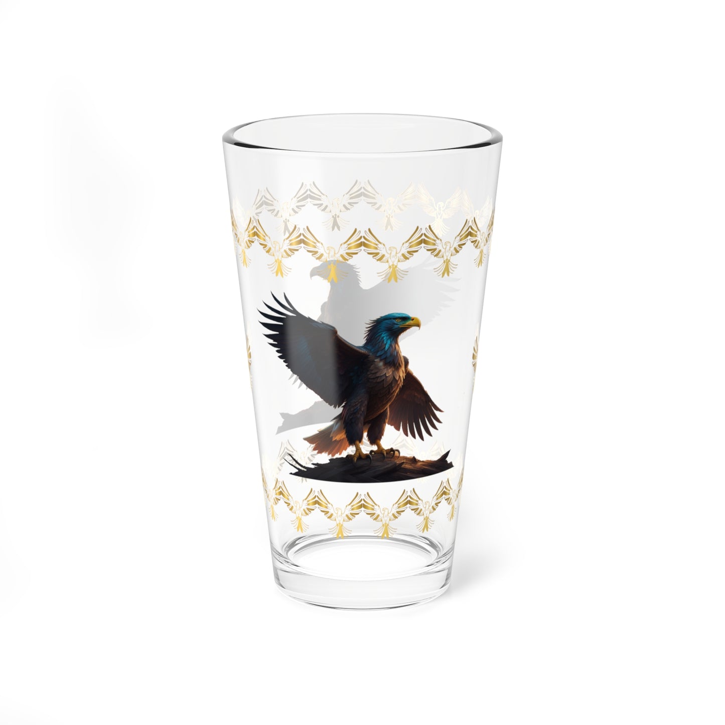 Wingspan of Strength 16oz Eagle Pint Glass - Symbol of Strength, Resilience, and Mental Health Awareness