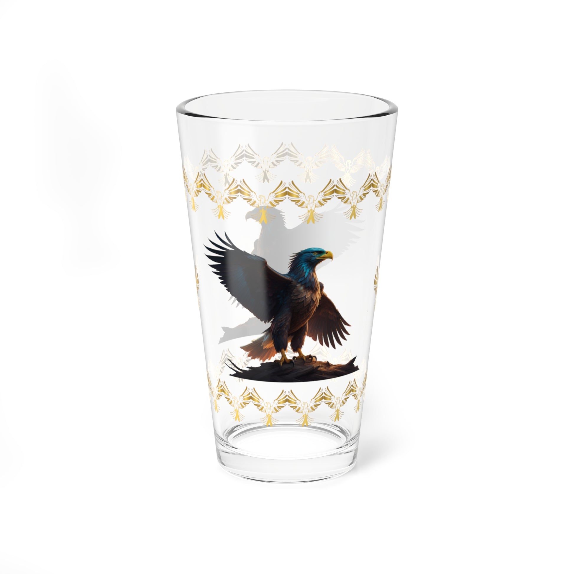 Wingspan of Strength 16oz Eagle Pint Glass - Symbol of Strength, Resilience, and Mental Health Awareness