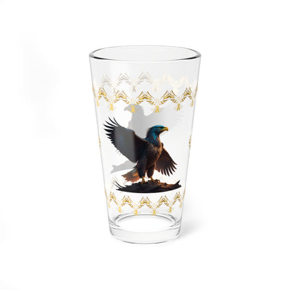 Wingspan of Strength 16oz Eagle Pint Glass - Symbol of Strength, Resilience, and Mental Health Awareness