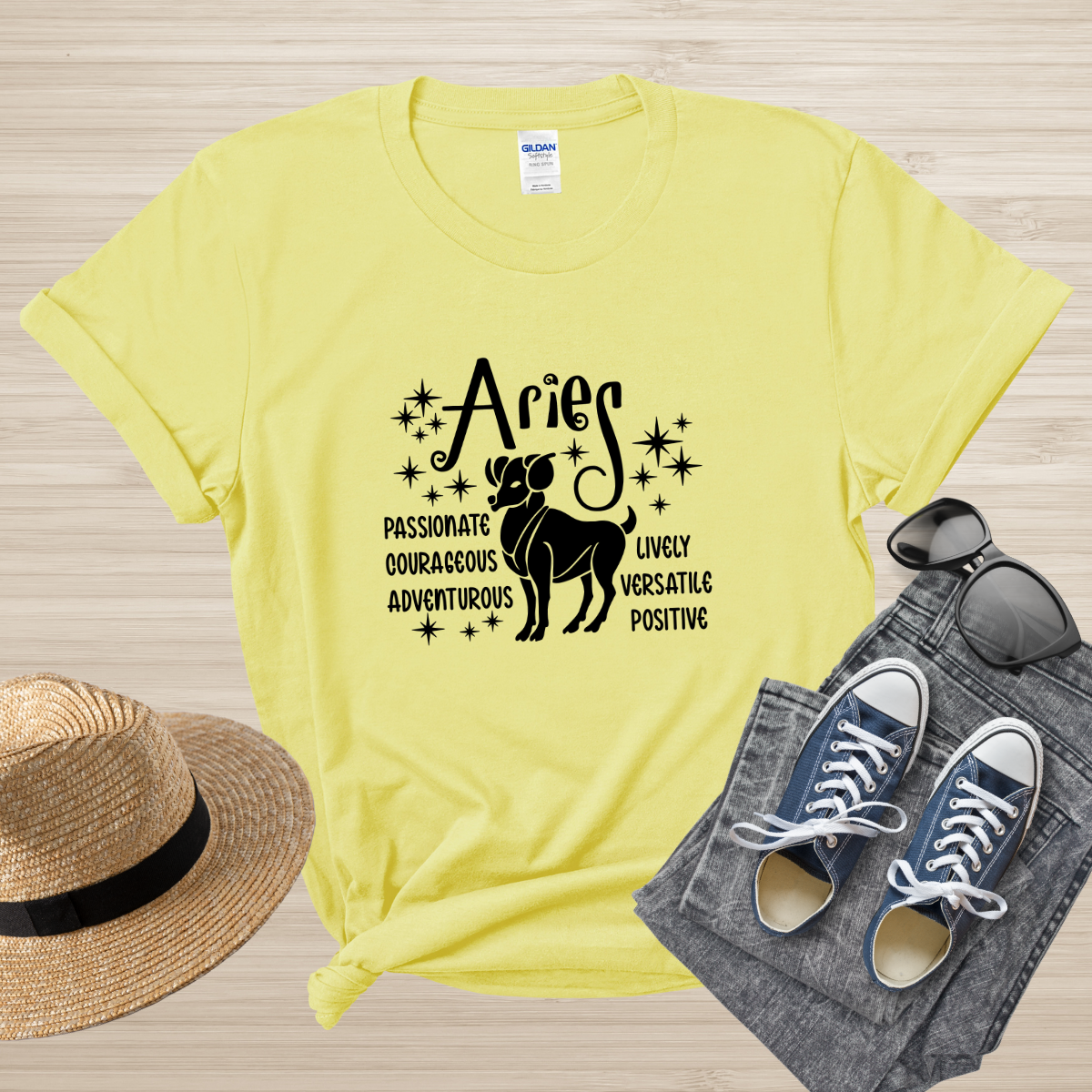Aries Zodiac T-Shirt, Astrology Shirt for Aries, Horoscope Gift, Aries Birthday, Aries Season Gift, Perfect Aries Gift, Aries Zodiac Tee