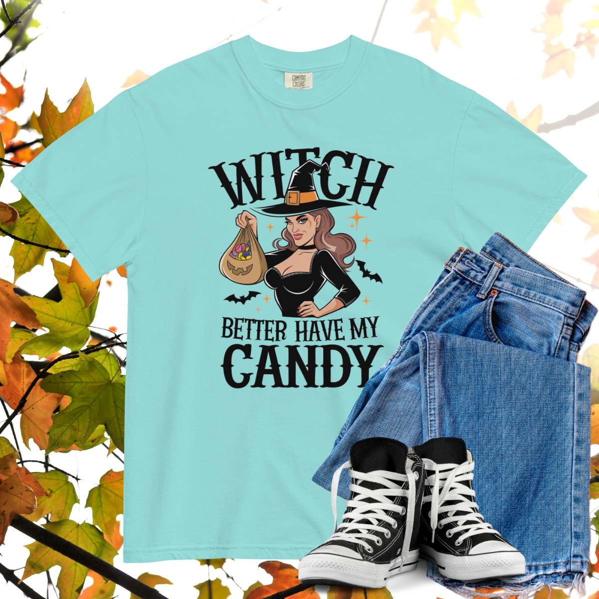 Witch Better Have My Candy Comfort Colors Heavyweight Halloween T-shirt