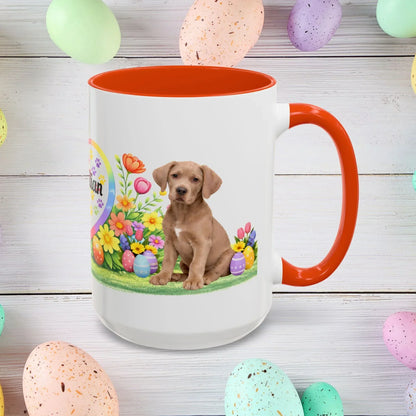 Shop our great dane isabella dilute fawn puppy easter mug featuring the 15oz style option from MySisterIsASurvivor.