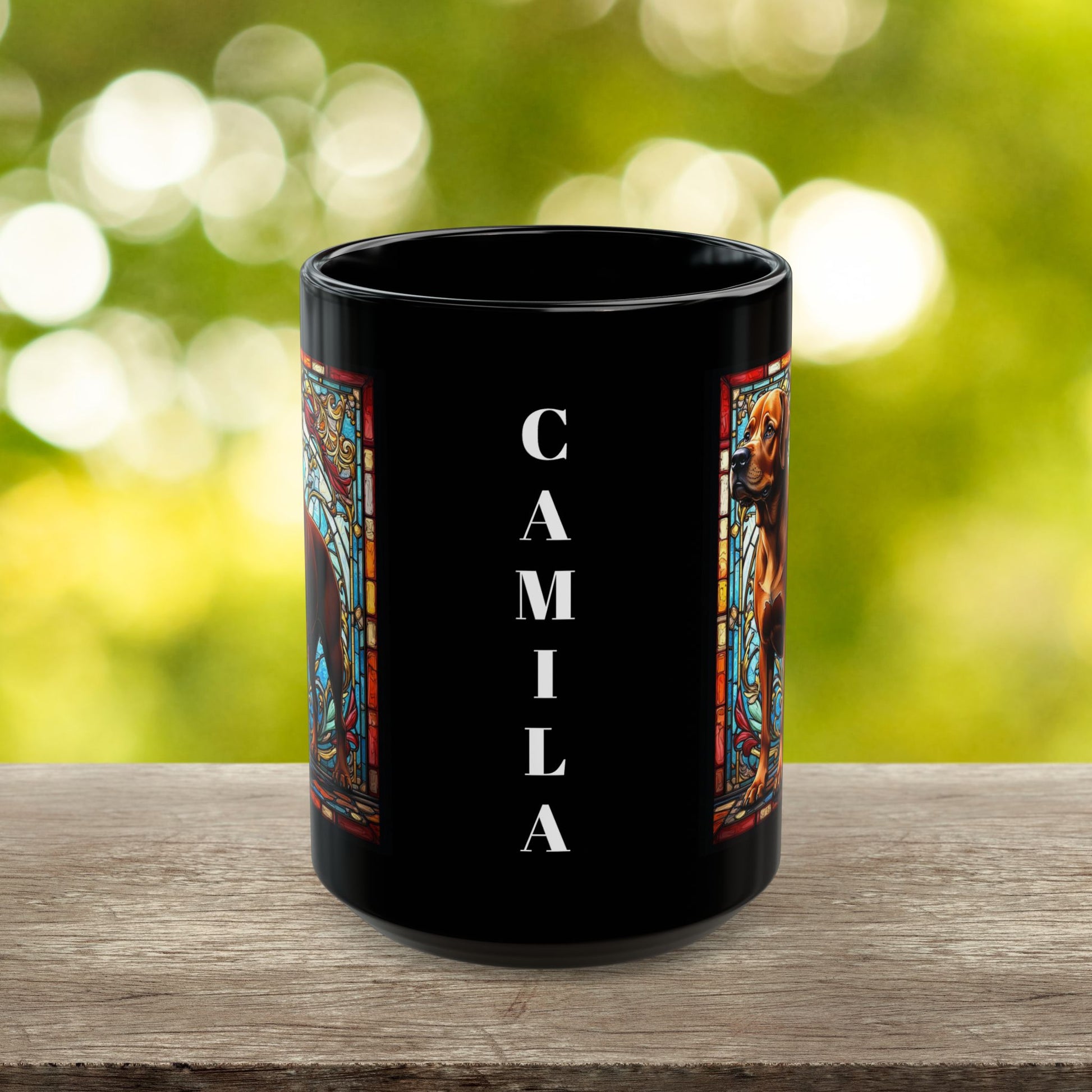Rare red Rottweiler personalized dog lover coffee mug