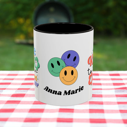 Be Kind to Your Mind - Personalized Retro Mental Wellness Mug for Mental Health Awareness & Self-Care