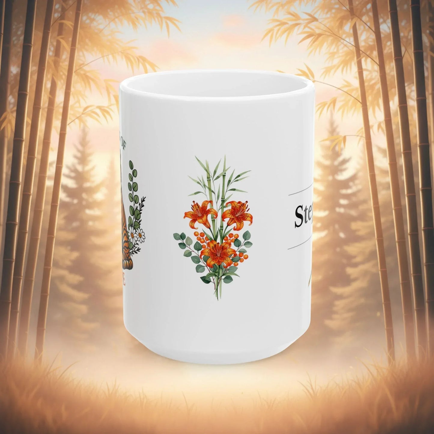 Shop our premium stripes of hope tiger mug from MySisterIsASurvivor.