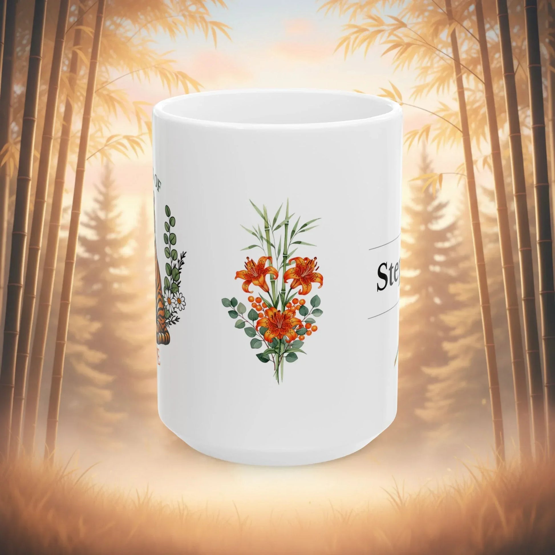 Shop our premium stripes of hope tiger mug from MySisterIsASurvivor.