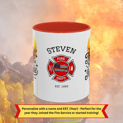 Firefighter Support Custom Mug - The Toughest Fights Are Invisible | Emotional Healing Mug for Firefighters