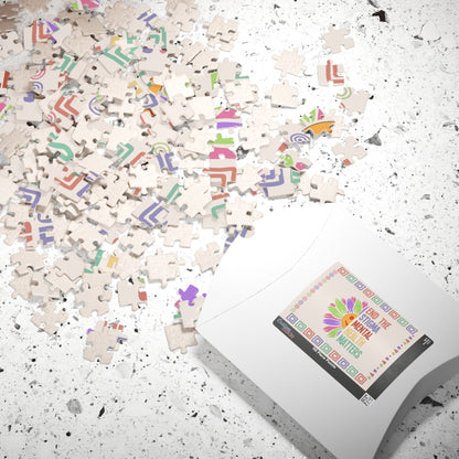End the Stigma - Mental Health Matters Affirmation Puzzle Gift for Survivors and Puzzle Lovers