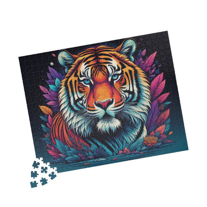Tiger's Resolve Mental Fortitude: Inspiring Tiger-themed Puzzle for Strength, Resilience, and Empowerment