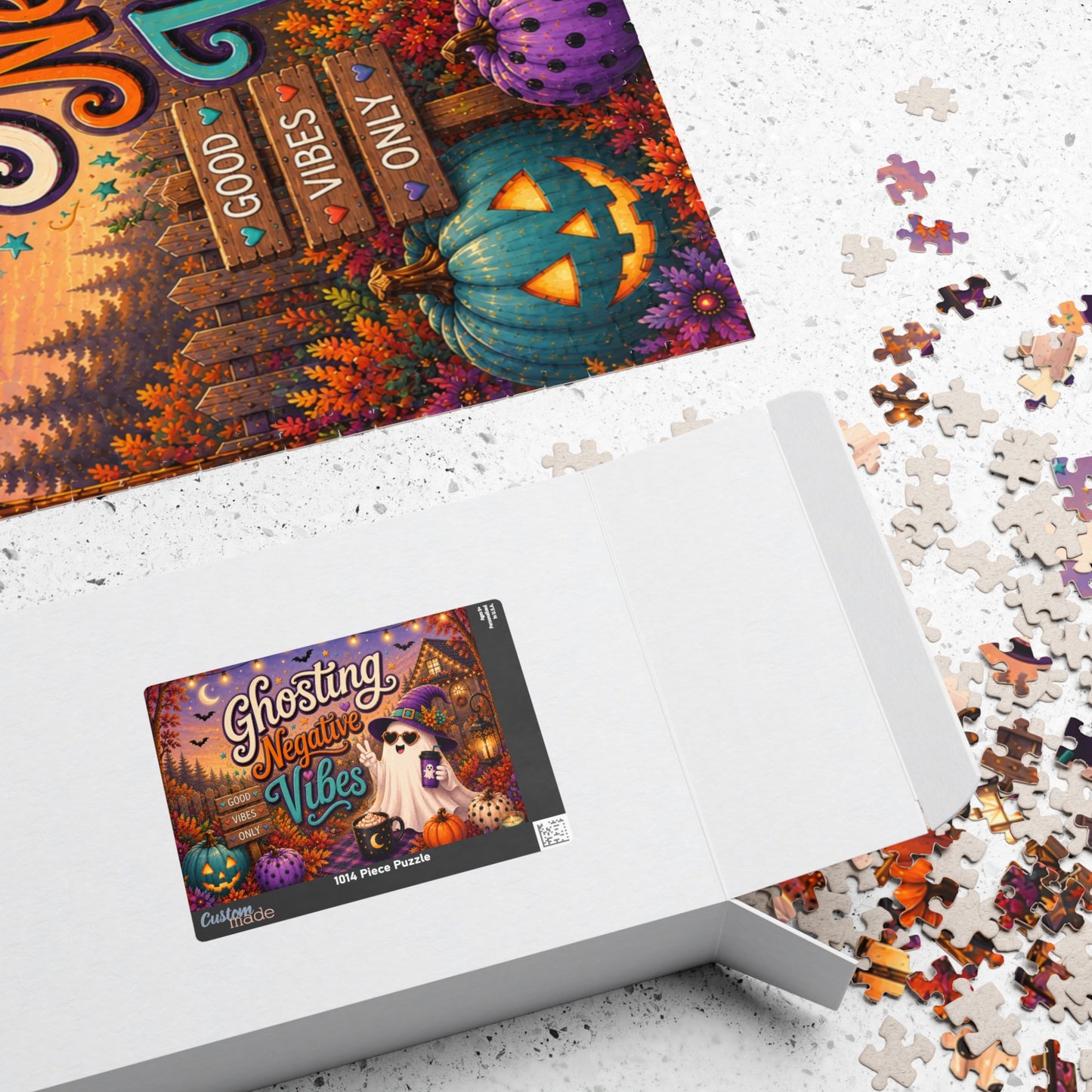 Ghosting Negative Vibes Halloween Puzzle