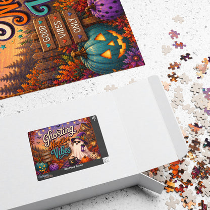 Ghosting Negative Vibes Halloween Puzzle