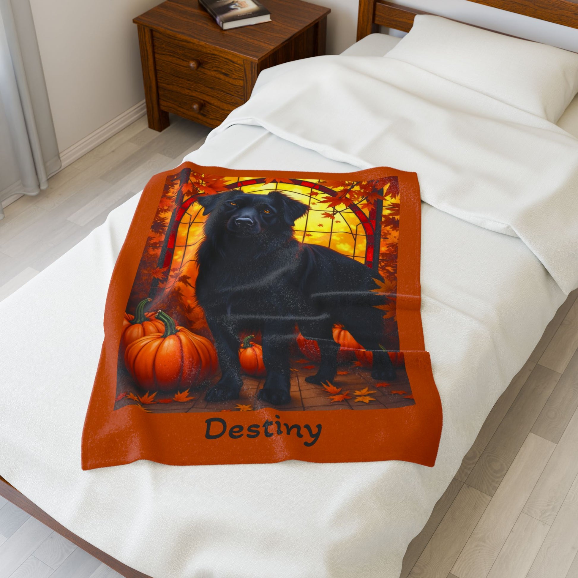 Australian Shepherd Black Coat Velveteen Blanket, Custom Dog Throw, Personalized Aussie Art, Herding Dog Gift