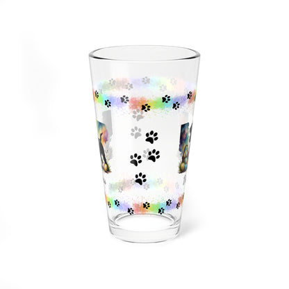 Schnauzer (Black) Personalized Easter Puppy 16oz Pint Glass - Custom Dog Design, Mental Health Gift, Easter Décor, and Festive Celebrations