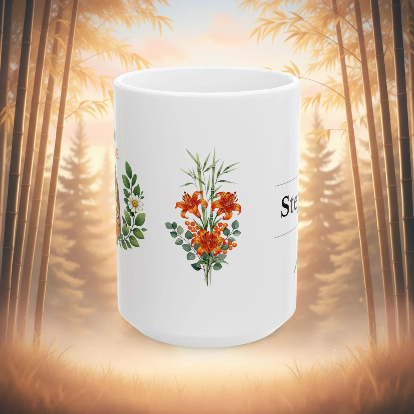 Shop our premium calm resolve tiger mug from MySisterIsASurvivor.