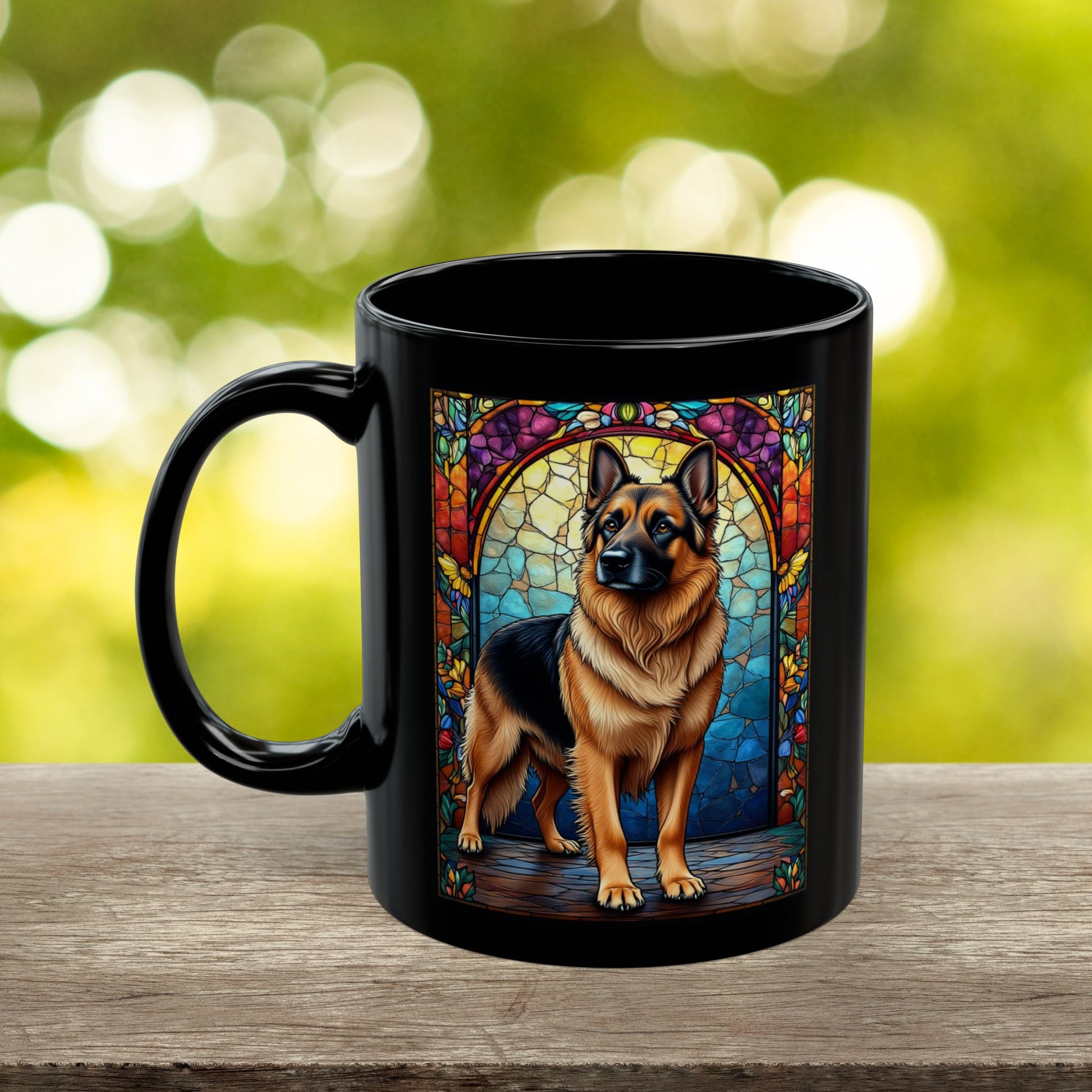 German Shepherd (Black & Tan) Personalized Mug, Pet Lover Mug, Dog Coffee Mug, Custom Name Mug, Dog Lover Gift, Dog-Themed Mug, GS Mug