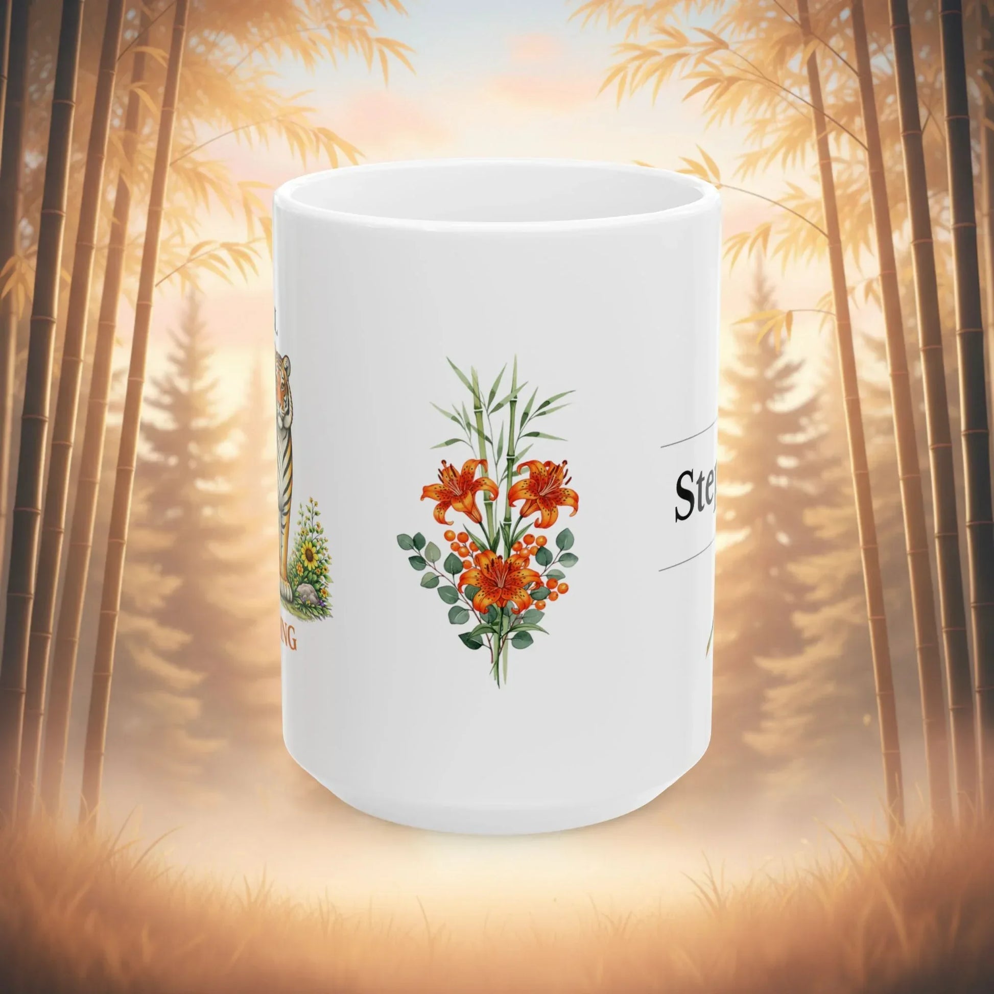 Shop our premium still standing tiger mug from MySisterIsASurvivor.