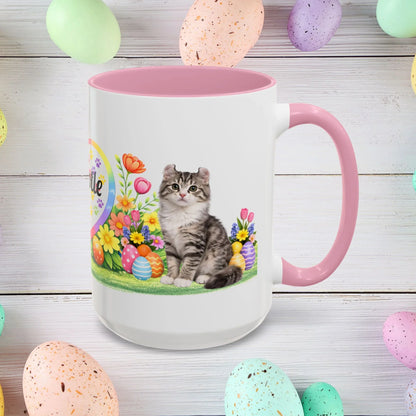 Shop our american curl kitten easter mug featuring the 15oz style option from MySisterIsASurvivor.