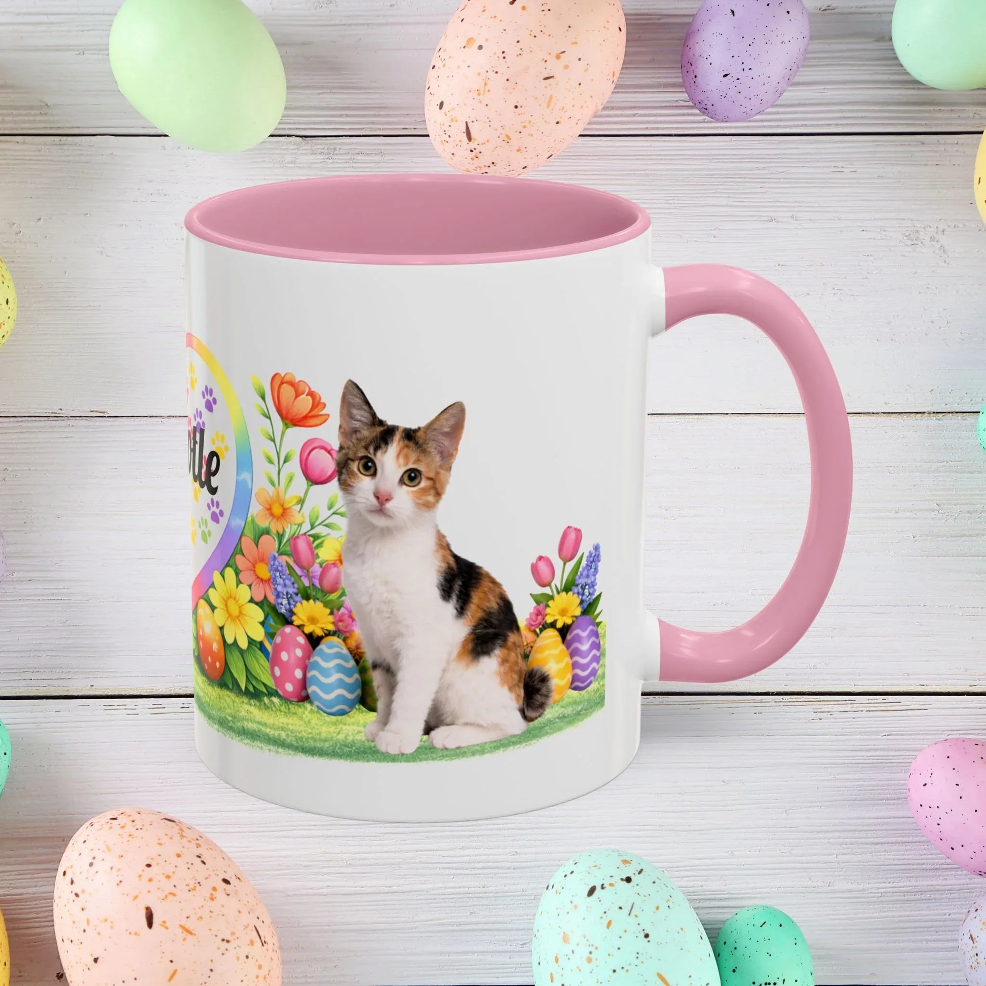 Shop our japanese bobtail kitten easter mug featuring the 11oz style option from MySisterIsASurvivor.