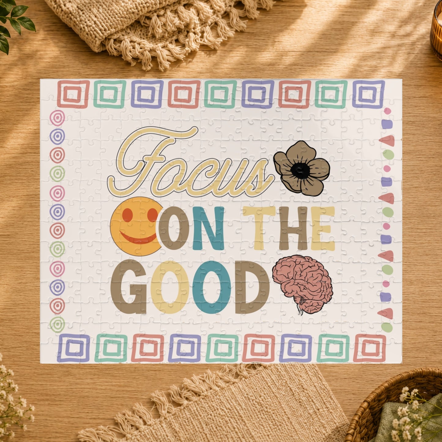 Focus on the Good - Affirmation Puzzle Gift for Survivors and Puzzle Lovers