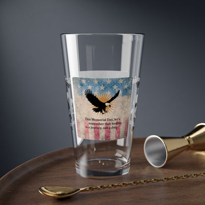 Personalized Memorial Day Pint Glass - "This Memorial Day, Let's Remember", PTSD Awareness Gift for Veterans & Memorial Days