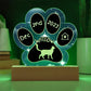 Balinese-Javanese cat custom gotcha day gift with paw design, ideal for cat parents