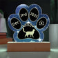 Balinese-Javanese cat custom gotcha day gift with paw design, ideal for cat parents
