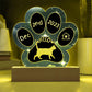 Brazilian Shorthair cat gotcha day custom paw print plaque, perfect for new pet owners