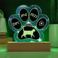 Brazilian Shorthair cat gotcha day custom paw print plaque, perfect for new pet owners