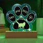British Longhair cat personalized paw print keepsake for gotcha day, heartfelt adoption gift