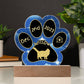 British Longhair cat personalized paw print keepsake for gotcha day, heartfelt adoption gift