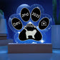 British Shorthair cat custom acrylic paw plaque for gotcha day, great cat lover’s memento