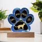 Shop our devon rex personalized cat gotcha day acrylic paw print plaque featuring the Corded LED Base style option from MySisterIsASurvivor.
