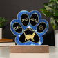 Dragon Li cat personalized 7" Gotcha Day keepsake plaque
