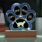 Egyptian Mau cat 7" acrylic paw print Gotcha Day gift