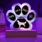 7" Acrylic Paw Print Plaque - Golden Retriever Personalized Dog Gotcha Day Gift - Custom Keepsake for Dog Owners