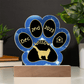 Maine Coon cat arrival day plaque - personalized 7" acrylic keepsake