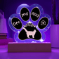 Maine Coon cat arrival day plaque - personalized 7" acrylic keepsake