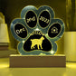 Toybob cat personalized 7" Gotcha Day gift plaque - custom acrylic keepsake