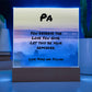 Inspirational plaque with “You Deserve the Love You Give,” personalized mental wellness display for fathers.