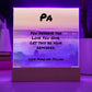 Inspirational plaque with “You Deserve the Love You Give,” personalized mental wellness display for fathers.