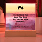 Inspirational plaque with “You Deserve the Love You Give,” personalized mental wellness display for fathers.