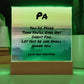 7-inch acrylic square plaque with “You Do More Than You’ll Ever Get Credit For,” appreciation gift for men.