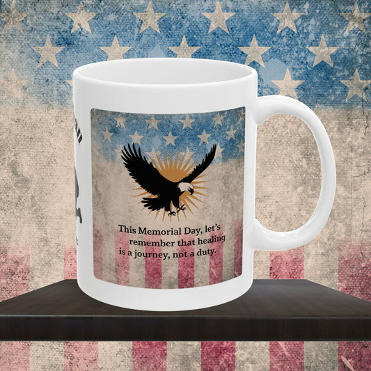 Personalized Memorial Day Mug - "This Memorial Day, Let's Remember" PTSD Support Tribute